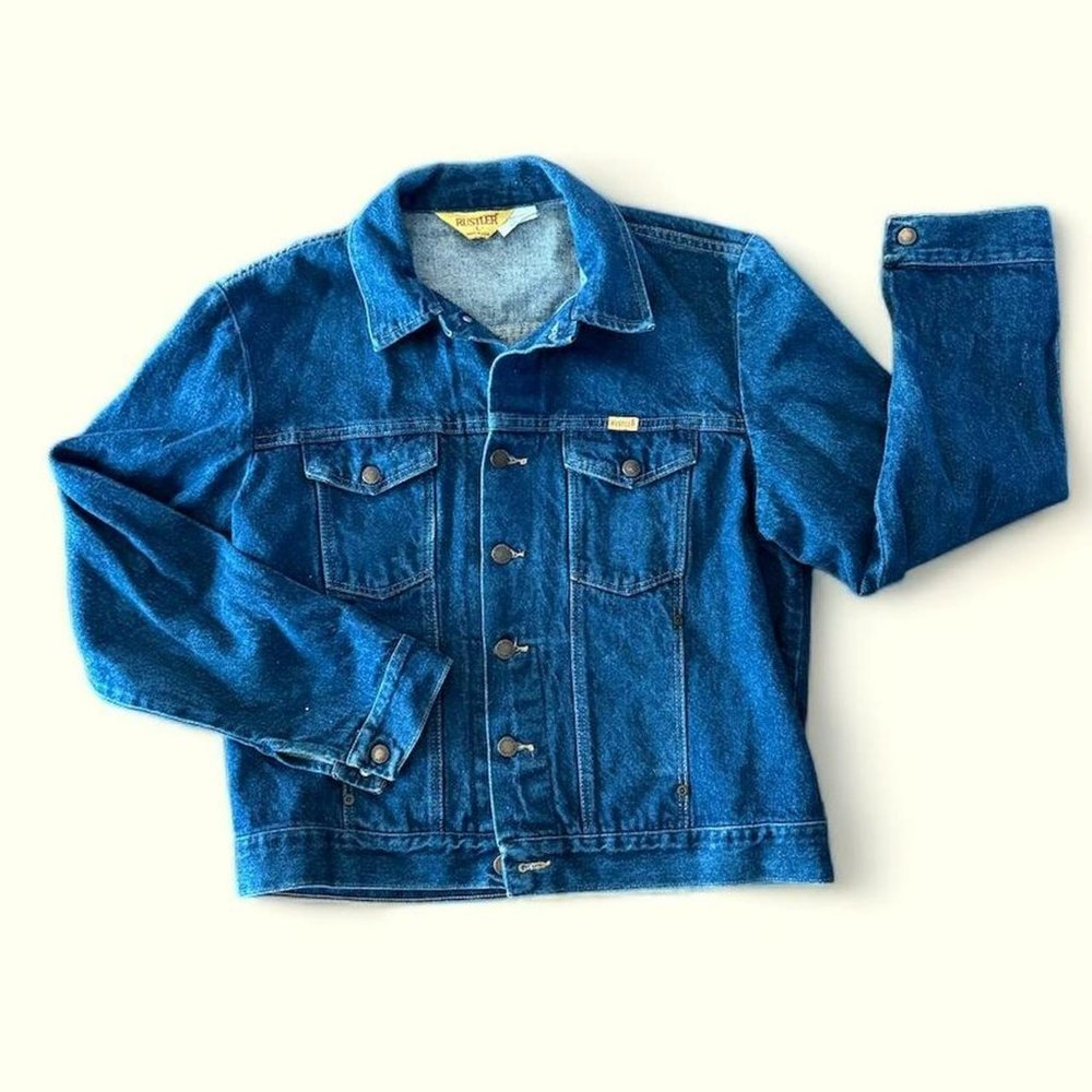 vintage Rustler Made in USA Denim Jacket Large